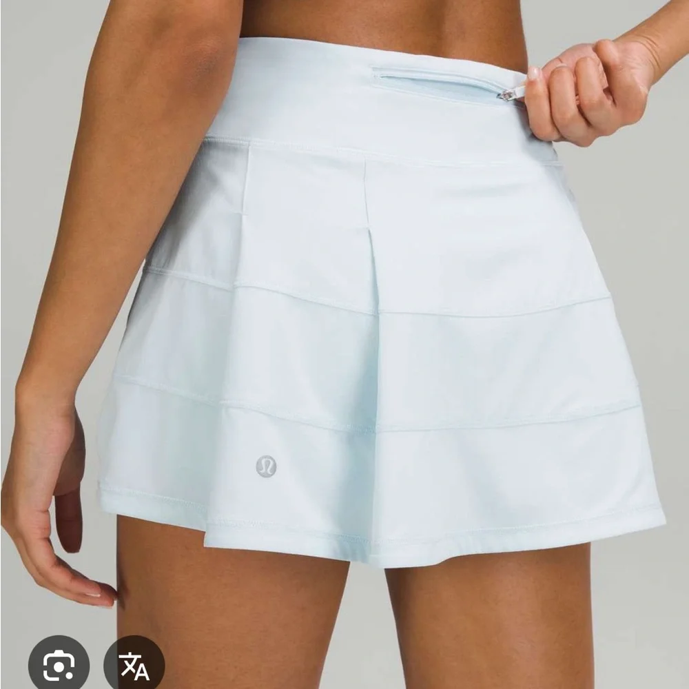 Lulu powder blue Pace Rival Mid-Rise Skirt - Picture 2 of 6